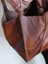 Minimalist Soft Pu Medium Shoulder Tote Bag Elegant