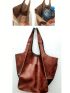 Minimalist Soft Pu Medium Shoulder Tote Bag Elegant