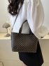 Fashion Versatile Shoulder Messenger Bag Texture Pu Handbag