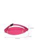 Release Buckle Decor Waist Bag Sporty