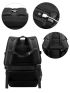 Buckle Decor Charging Port Design Functional Backpack