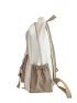 Medium Classic Backpack Colorblock Letter Patch Decor