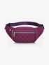 1pc Purple Polyamide High-capacity Running Waist Bag