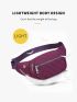 1pc Purple Polyamide High-capacity Running Waist Bag