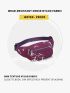 1pc Purple Polyamide High-capacity Running Waist Bag