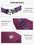 1pc Purple Polyamide High-capacity Running Waist Bag