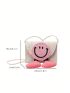 Mini Cartoon Design Straw Bag Flap Preppy