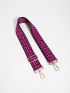 Adjustable Bag Strap Fashionable Polyester Geometric Pattern