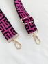 Adjustable Bag Strap Fashionable Polyester Geometric Pattern