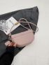 Fashion Square Crossbody Bag, Buckle Decor Shoulder Bag