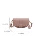 Fashion Square Crossbody Bag, Buckle Decor Shoulder Bag