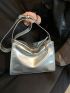 Medium Hobo Bag Textured Metallic Funky