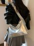 Medium Hobo Bag Textured Metallic Funky