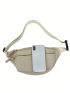 Large Fanny Pack Zip Front Minimalist Nylon