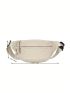 Large Fanny Pack Zip Front Minimalist Nylon