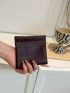 Minimalist Coin Purse Solid Color Self-Closing PU