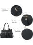 Women Satchel Bags Handle Shoulder Handbags and Purses Pockets Zipper Leather Crossbody Bags