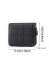 Square Men Women PU Wallet Short Card Holder Purse Money Women Clutch ID Credit Card Holder