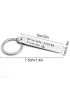 Mother's Day Gift For Mom Drive Safe Keychain Keyring Men Women Stainless Steel Bag Pendant Key Chain