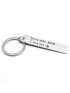 Mother's Day Gift For Mom Drive Safe Keychain Keyring Men Women Stainless Steel Bag Pendant Key Chain