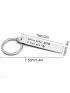 Mother's Day Gift For Mom Drive Safe Keychain Keyring Men Women Stainless Steel Bag Pendant Key Chain