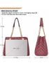 Shoulder Handbags for Women Quilted Tote Purse Ladies Designer Satchel  Bag with Chain Strap Gift