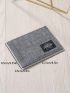 Letter Patch Decor Classic Card Holder Multi-Function