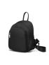 Minimalist Classic Backpack Small Zipper Black Nylon