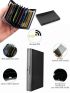 ID Credit Bank Card Holder Wallet Men Metal Anti-Scan Credit Card Case Anti RFID Blocking Reader