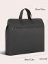 Men Minimalist Large Capacity Briefcase Double Handle