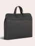 Men Minimalist Large Capacity Briefcase Double Handle