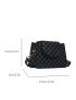 Mini Geometric Pattern Crossbody Bag, Fashion Pu Shoulder Bag