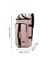 wet dry separation letter patch decor classic backpack for travel