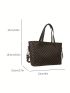 Geometric Pattern Square Bag Double Handle Small