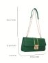 New Women's Fashion One Shoulder Crossbody Bag Solid Color