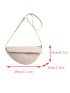 Minimalist Flap Saddle Bag Solid Color