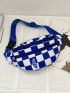 Checkered Graphic Fanny Pack Unisex Style