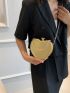 Chain Strap Shoulder Bag Women's Fashion Metallic Funky Handheld Crossbody Bag