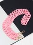 Trendy Rubber Lacquare Touching Lady Acrylic Strap Lady Shoulder Bag Strap