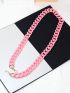 Trendy Rubber Lacquare Touching Lady Acrylic Strap Lady Shoulder Bag Strap