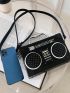 Mini Letter Graphic Radio Design Box Bag Fashionable