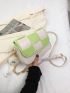 Mini Two Tone Flap Square Bag Chain Strap Fashionable