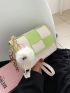 Mini Two Tone Flap Square Bag Chain Strap Fashionable