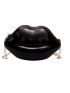 Lip Design Chain Novelty Bag Black Fashionable