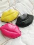 Lip Design Chain Novelty Bag Yellow Fashionable