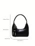 Small Hobo Bag Black Minimalist For Daily