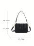 Mini Quilted Square Bag Black Elegant For Work