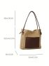 Women's Simple Casual Straw Bucket Shoulder Bag