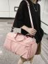 Pink Fashion Travel Bag Wet Dry Pocket With Shoe Compartment