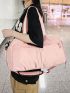 Pink Fashion Travel Bag Wet Dry Pocket With Shoe Compartment